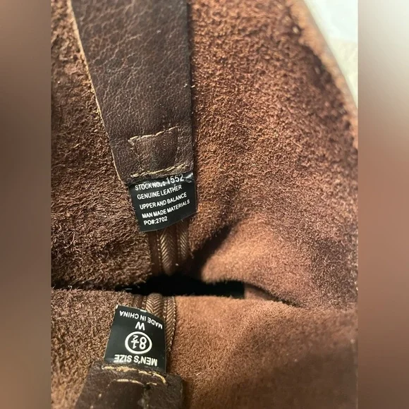 AdTec Men's 11" Ranch Wellington Classic Western Boots Leather Redteak Size 8.5 - Picture 9 of 10